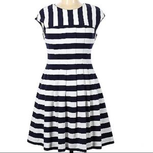 Vince Camuto Navy & White Nautical Stripe Dress / Size 8